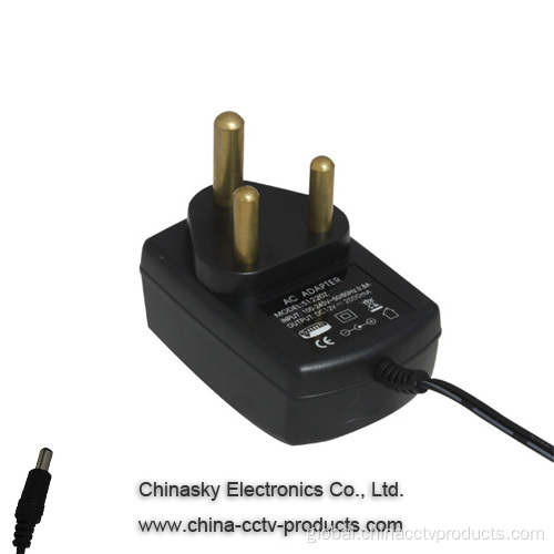 CCTV Power Adapter CCTV Power Supply 12VDC 1A, South African plug Manufactory